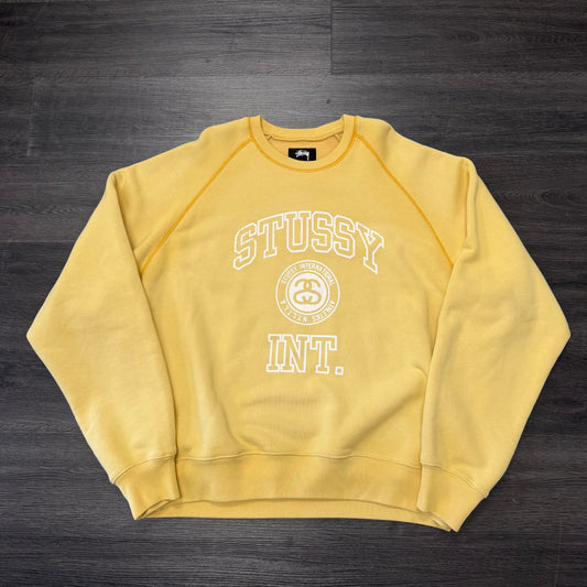 Stussy Int Yellow Crewneck