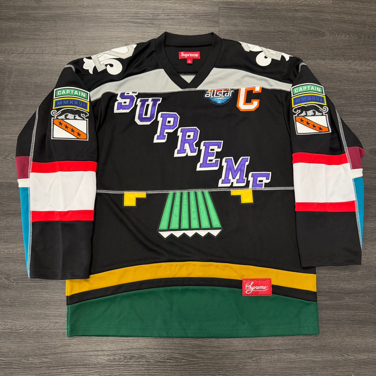 Supreme Paneled Jersey Black