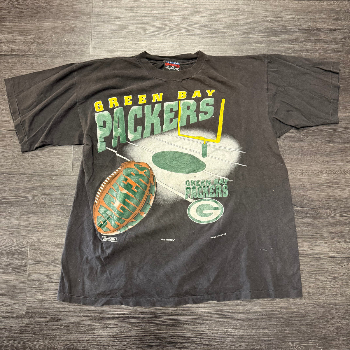 Vintage Packers Black Tee