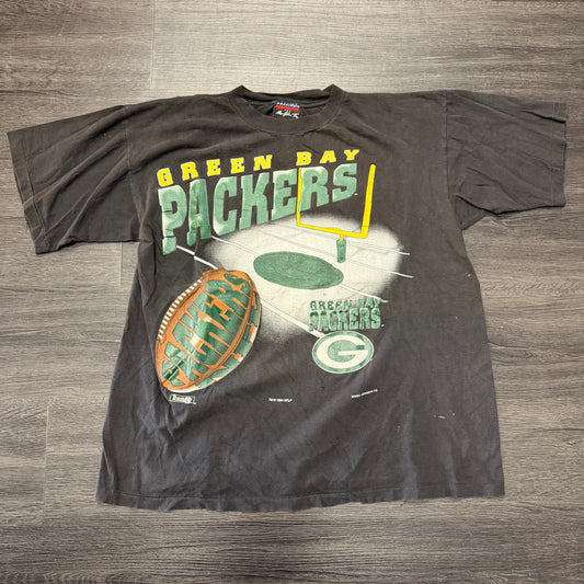 Vintage Packers Black Tee