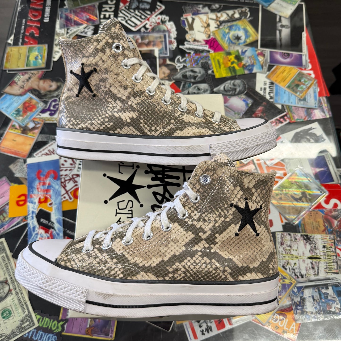Converse Chuck Taylor All Star 70 Hi Stussy Snakeskin