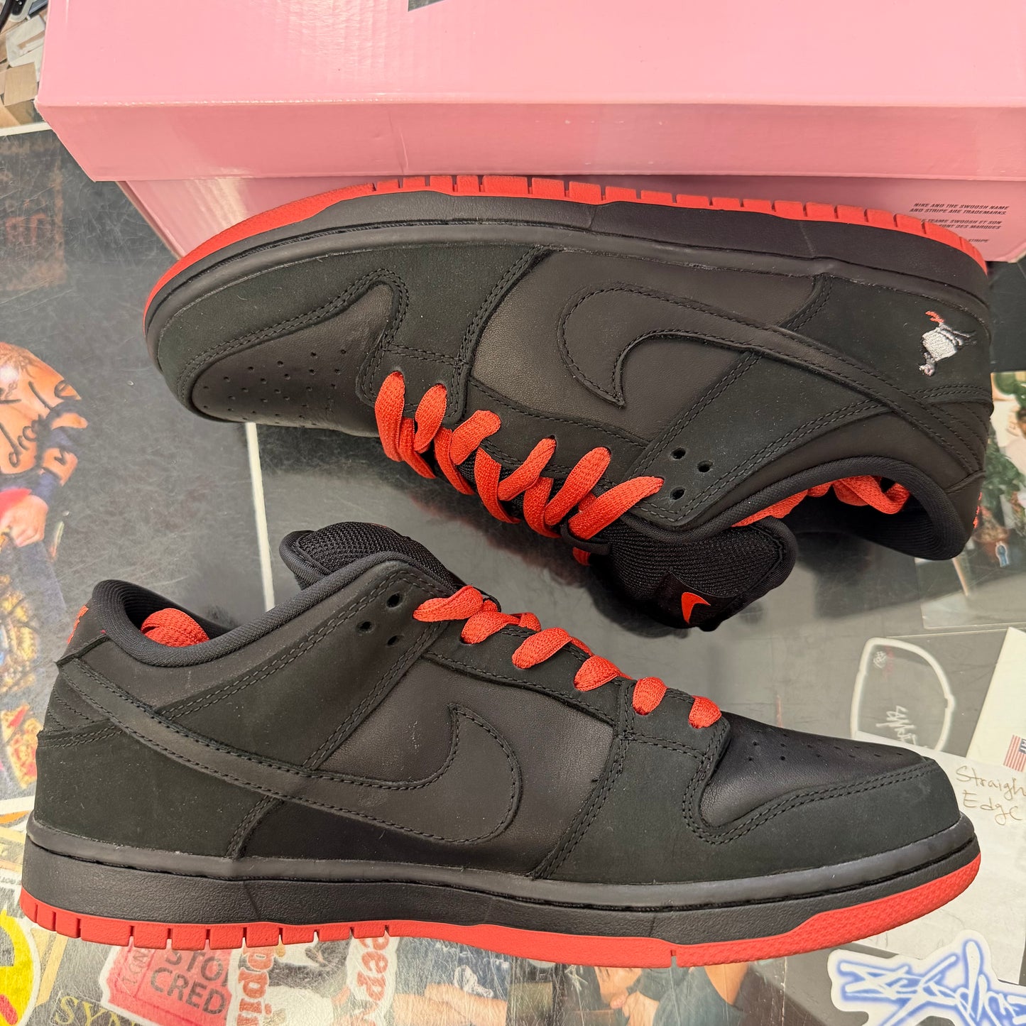 Nike SB Dunk Low Black Pigeon U9.5