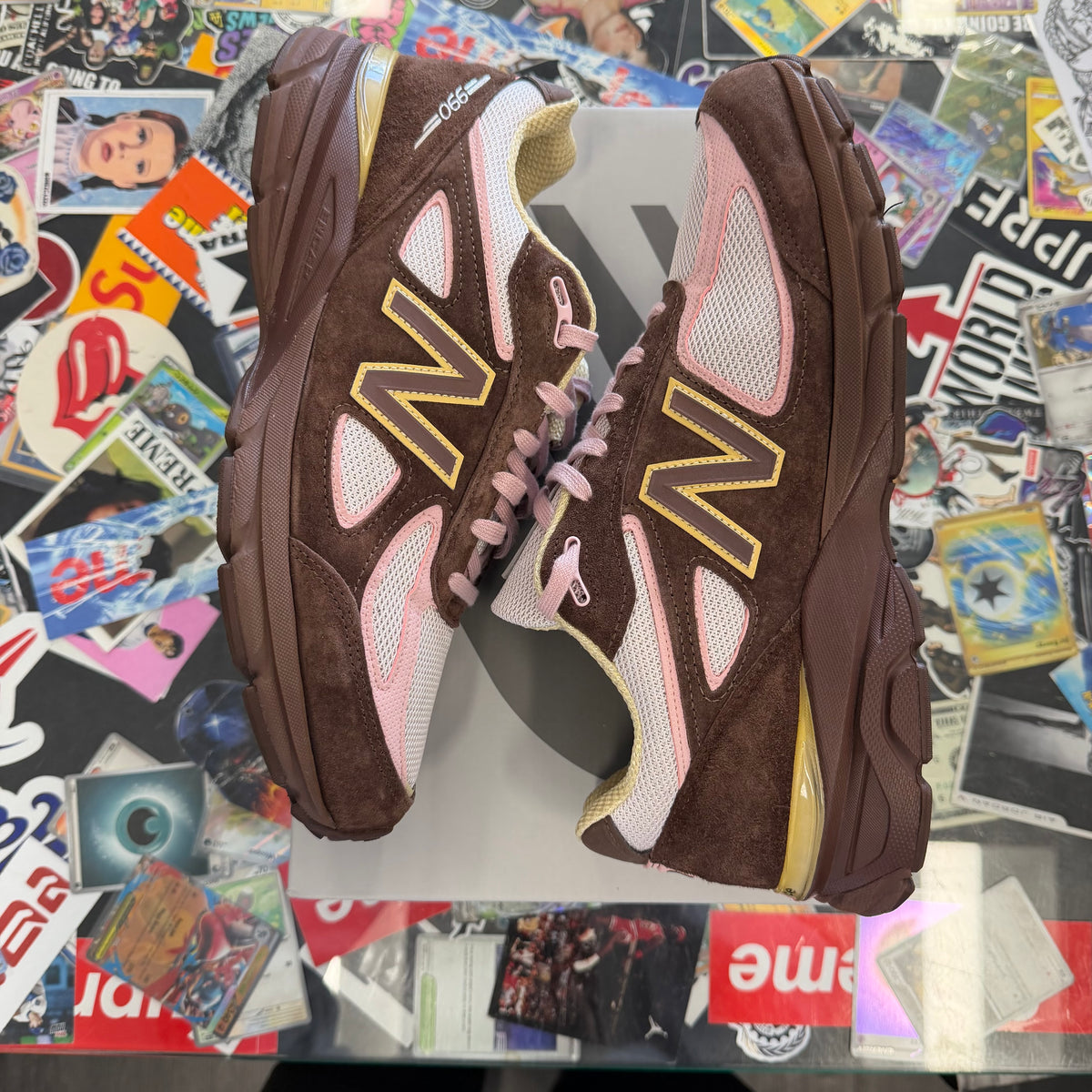 New Balance 990v4 MiUSA Pumpernickel Pink Chalk