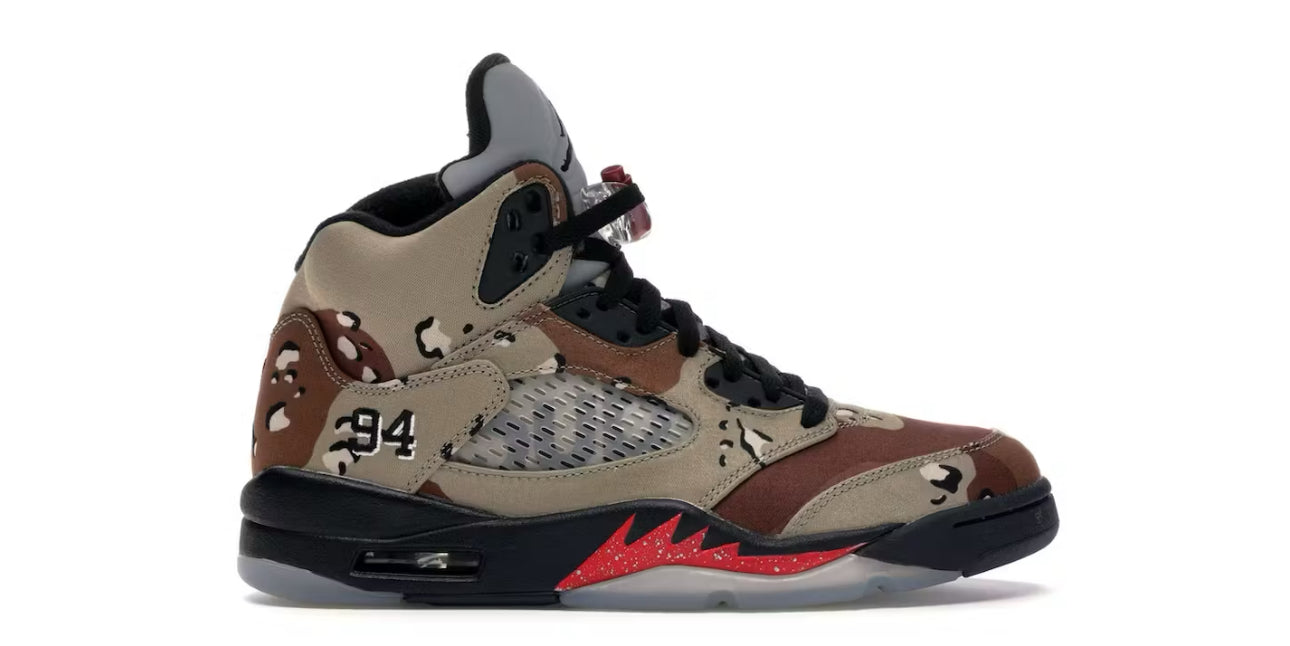 Jordan 5 Retro Supreme Desert Camo