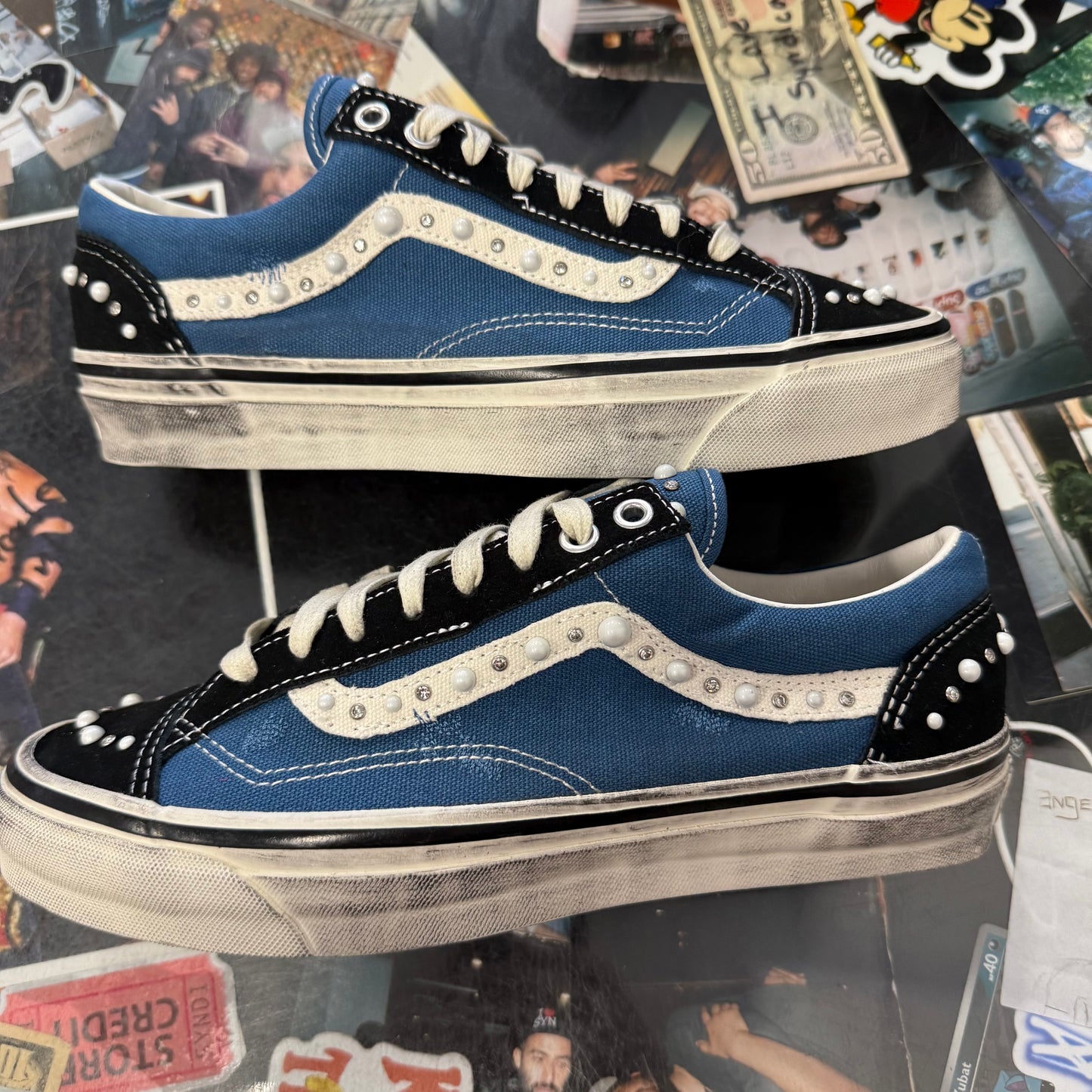 Vans LX Old Skool 36 Pearlized Pack Black Navy U7.5