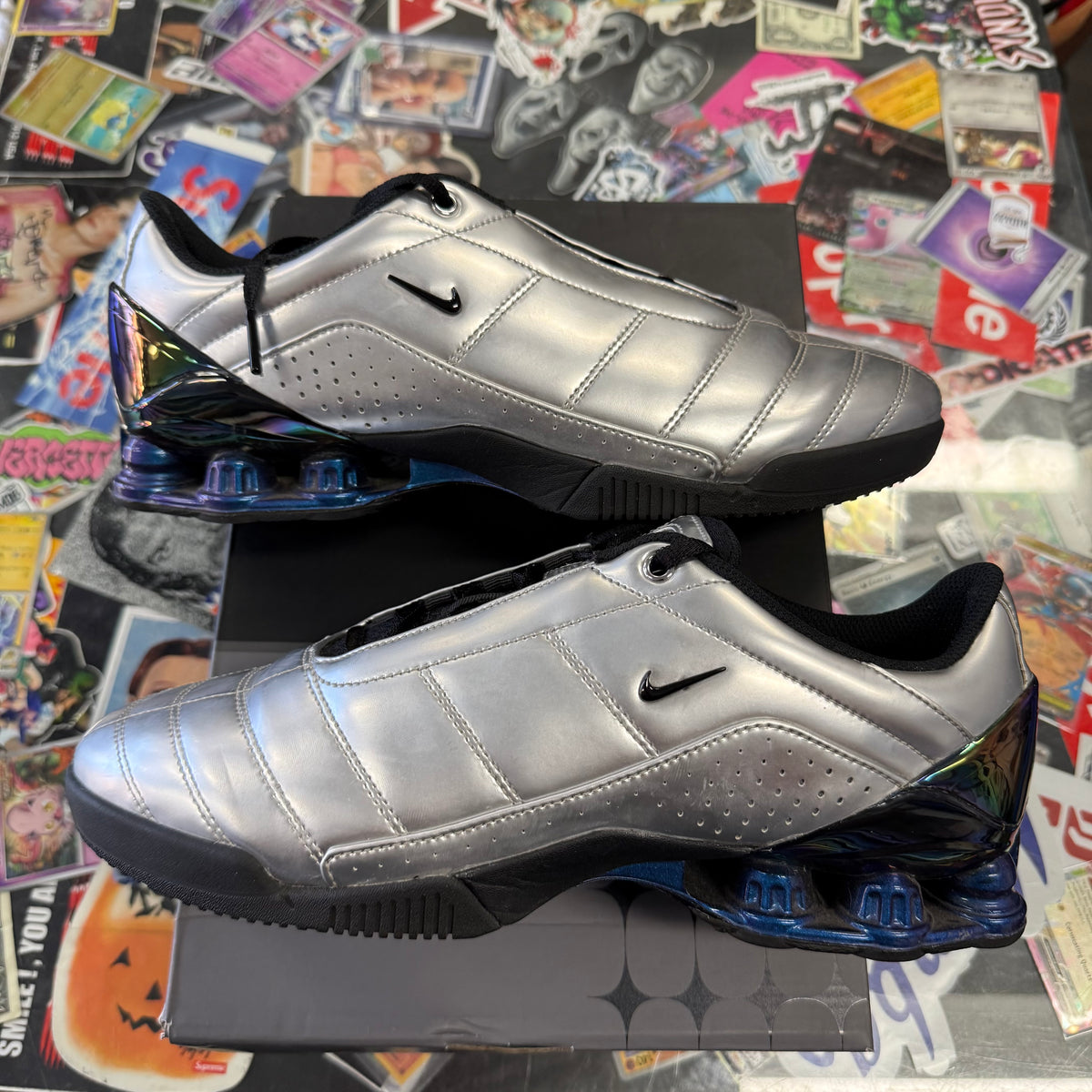 Nike Total 90 Secutor Shox Magis Maha Amsterdam Metallic Silver Womens