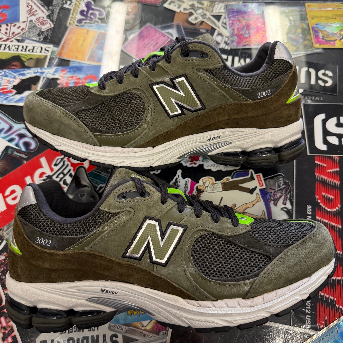 New Balance 2002R Camo Green Nettle Green