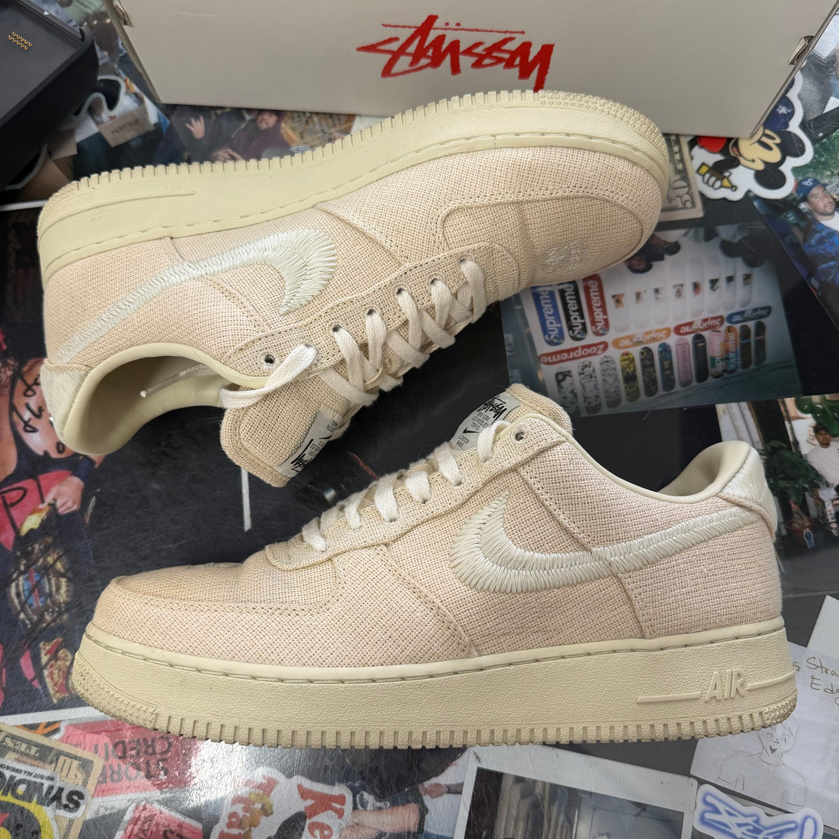 Nike Air Force 1 Low Stussy Fossil U10.5