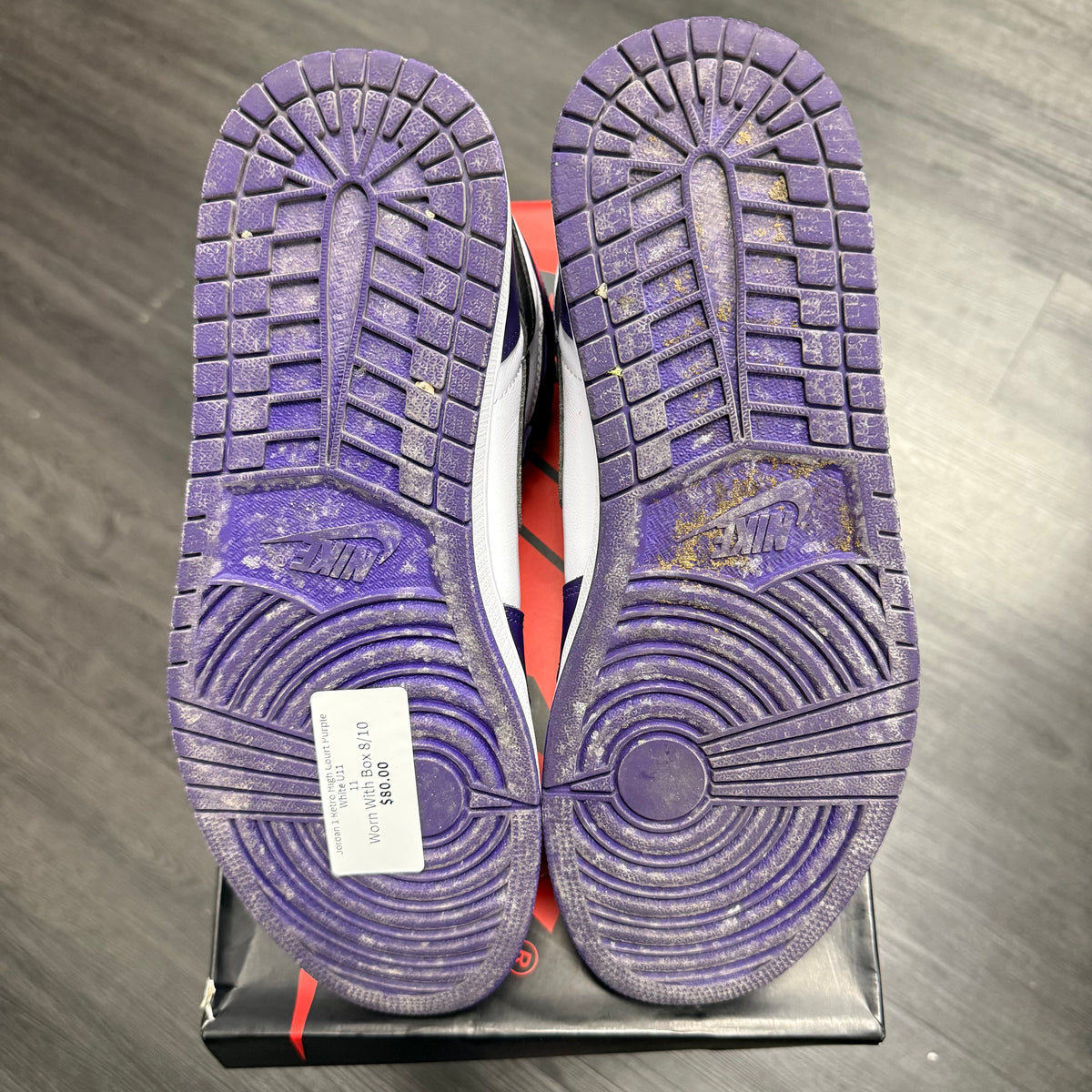 Jordan 1 Retro High Court Purple White U11.5