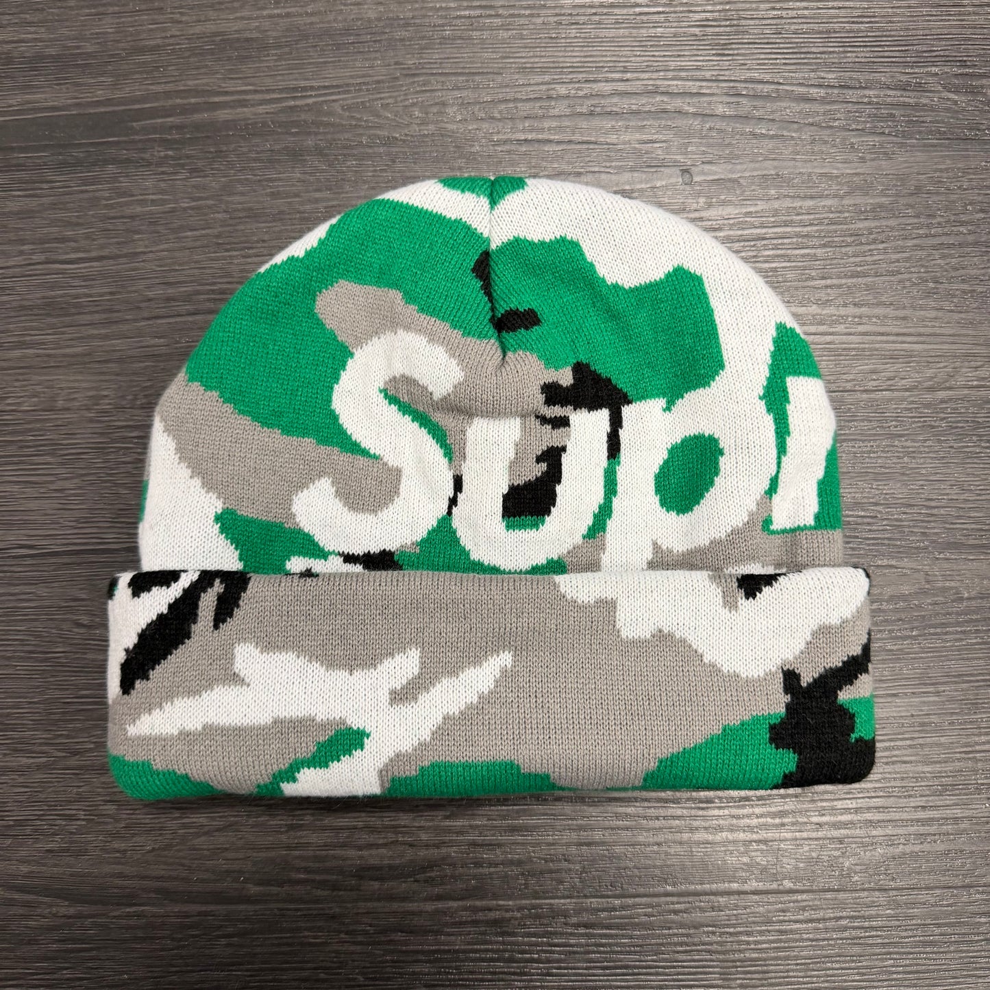 Supreme Green Beanie