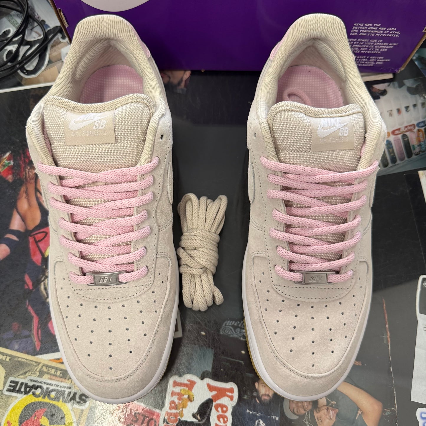 Nike Air Force 1 Low SB Light Orewood Brown Pink U11