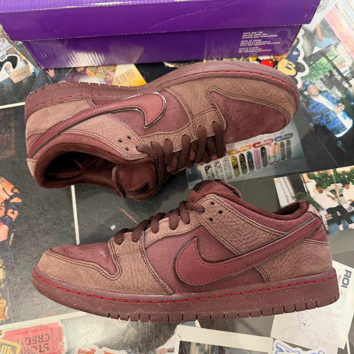 Nike SB Dunk Low City Of Love Burgundy Crush U11