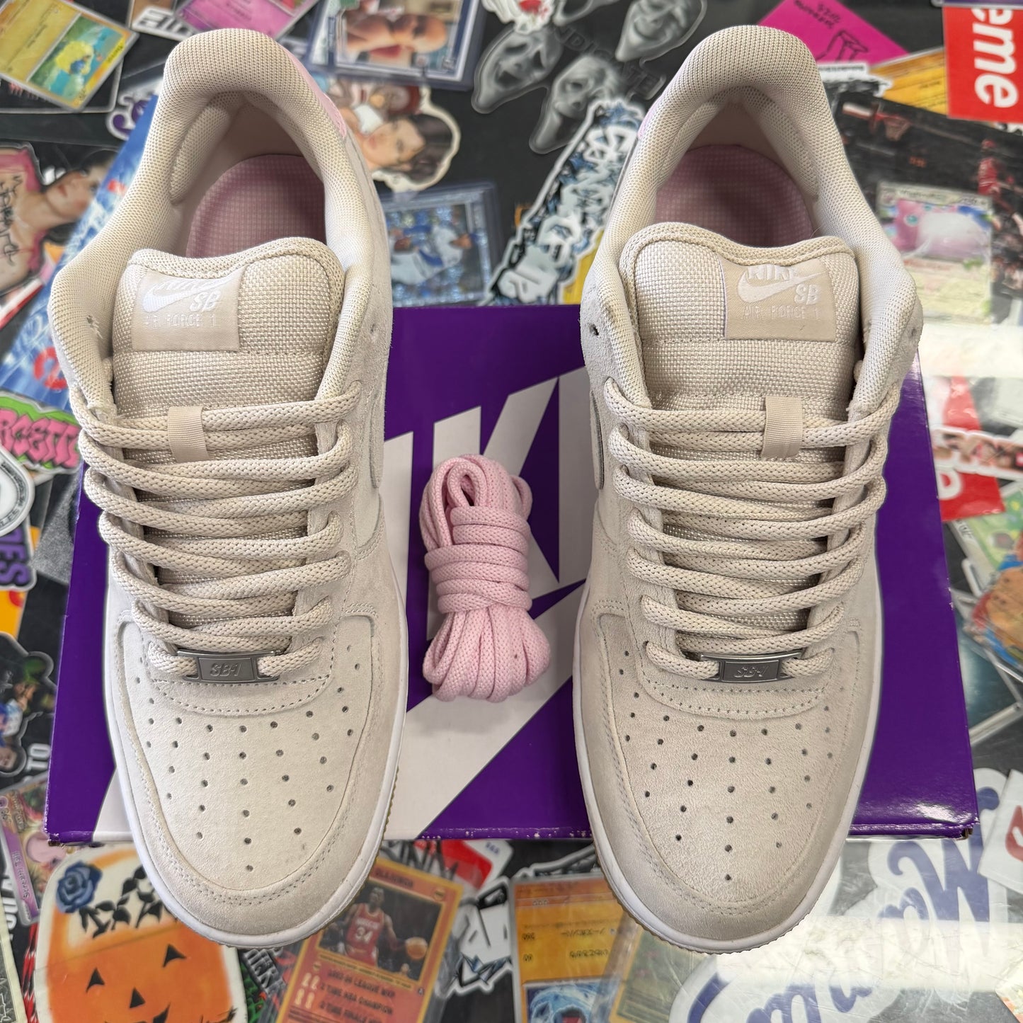 Nike Air Force 1 Low SB Light Orewood Brown Pink U9
