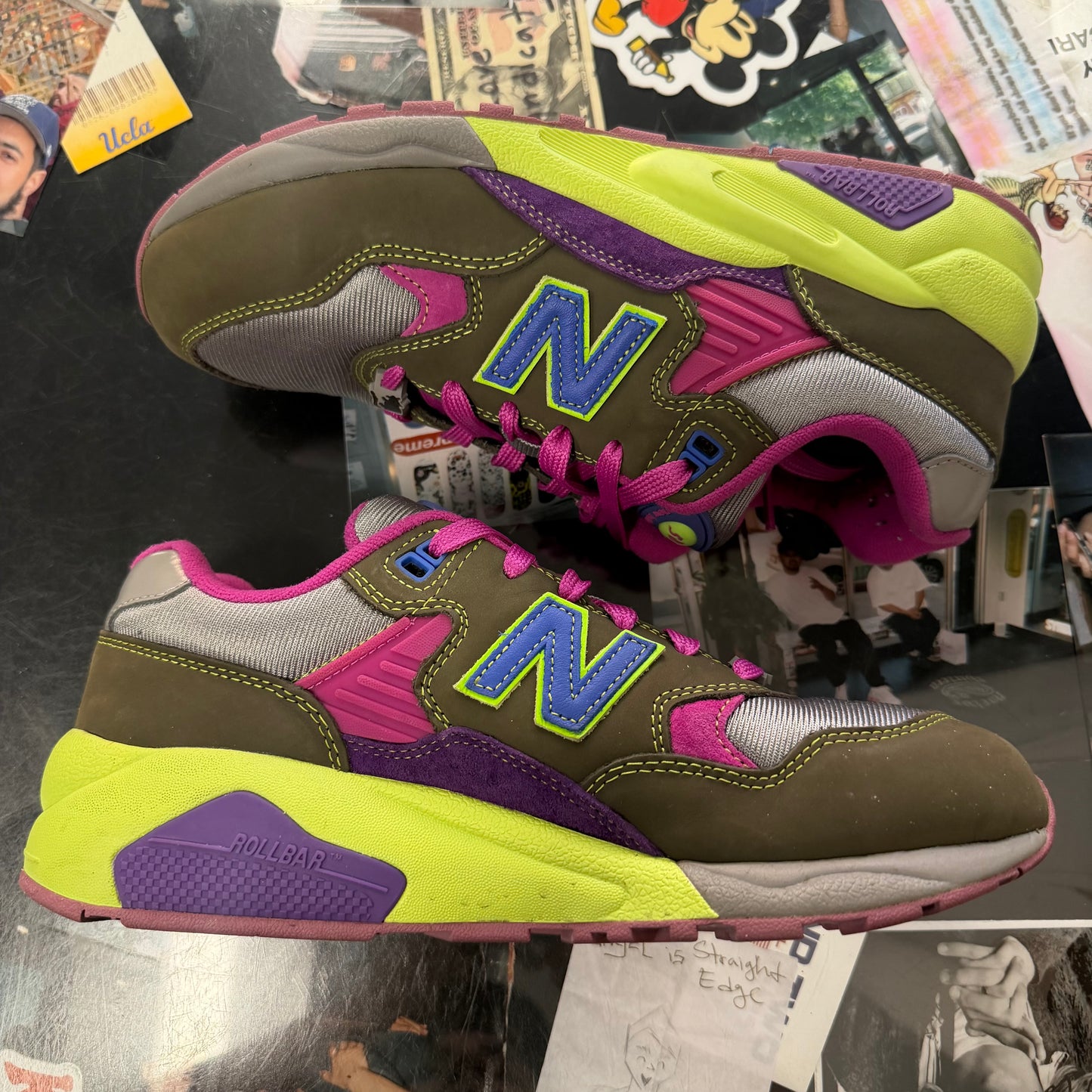 New Balance 580 Stray Rats Khaki Purple