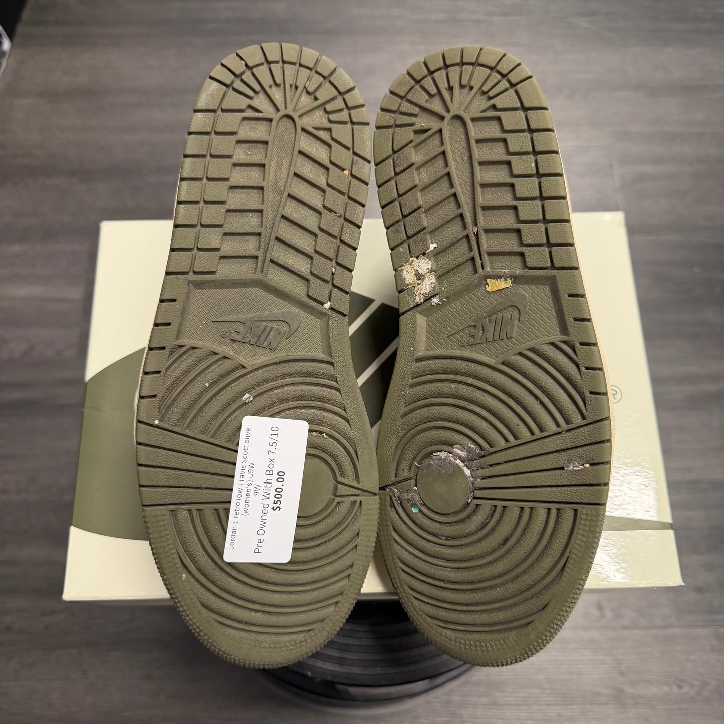 Jordan 1 retro low Travis Scott olive (women’s) U9W