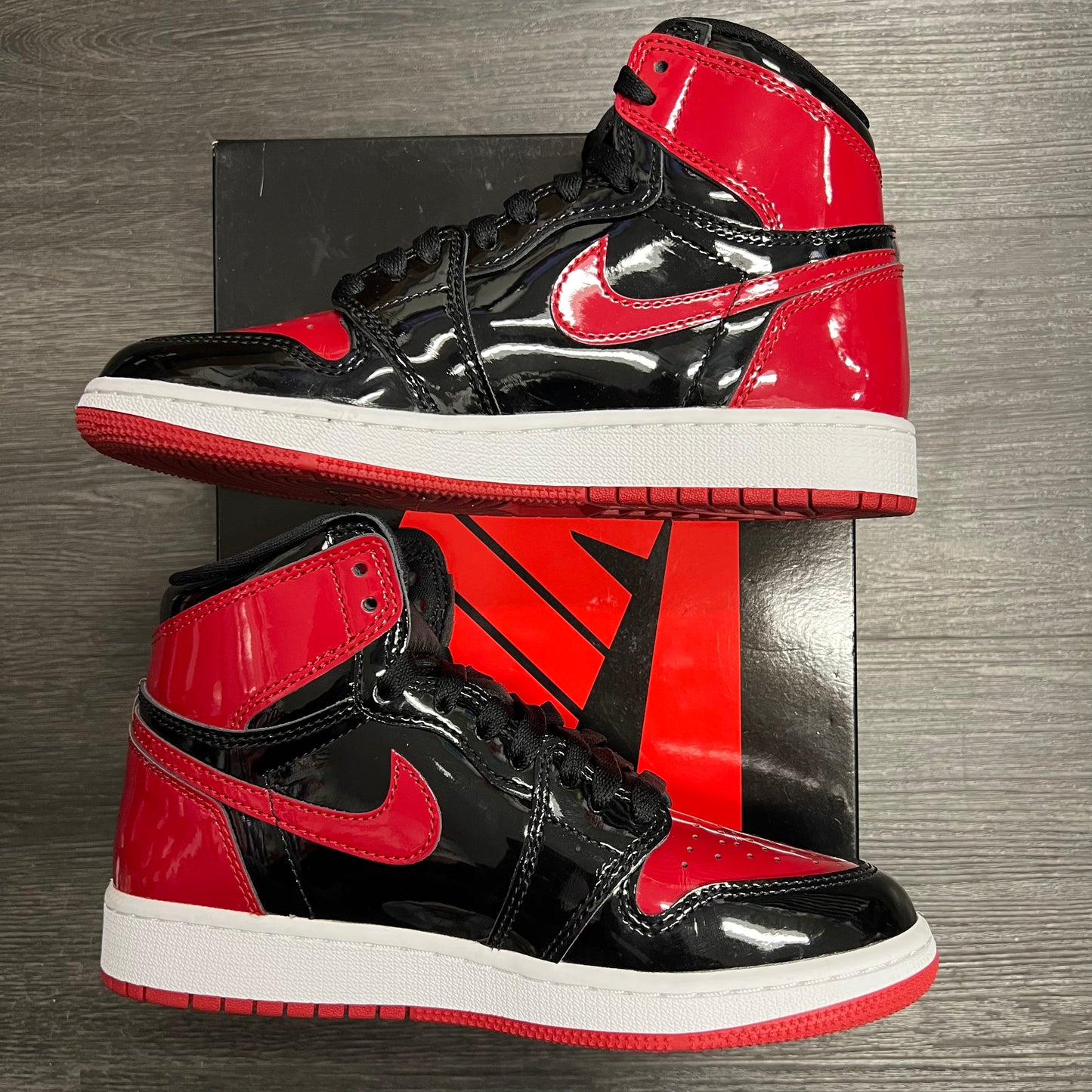 Jordan 1 Retro Patent Bred (GS) U4Y