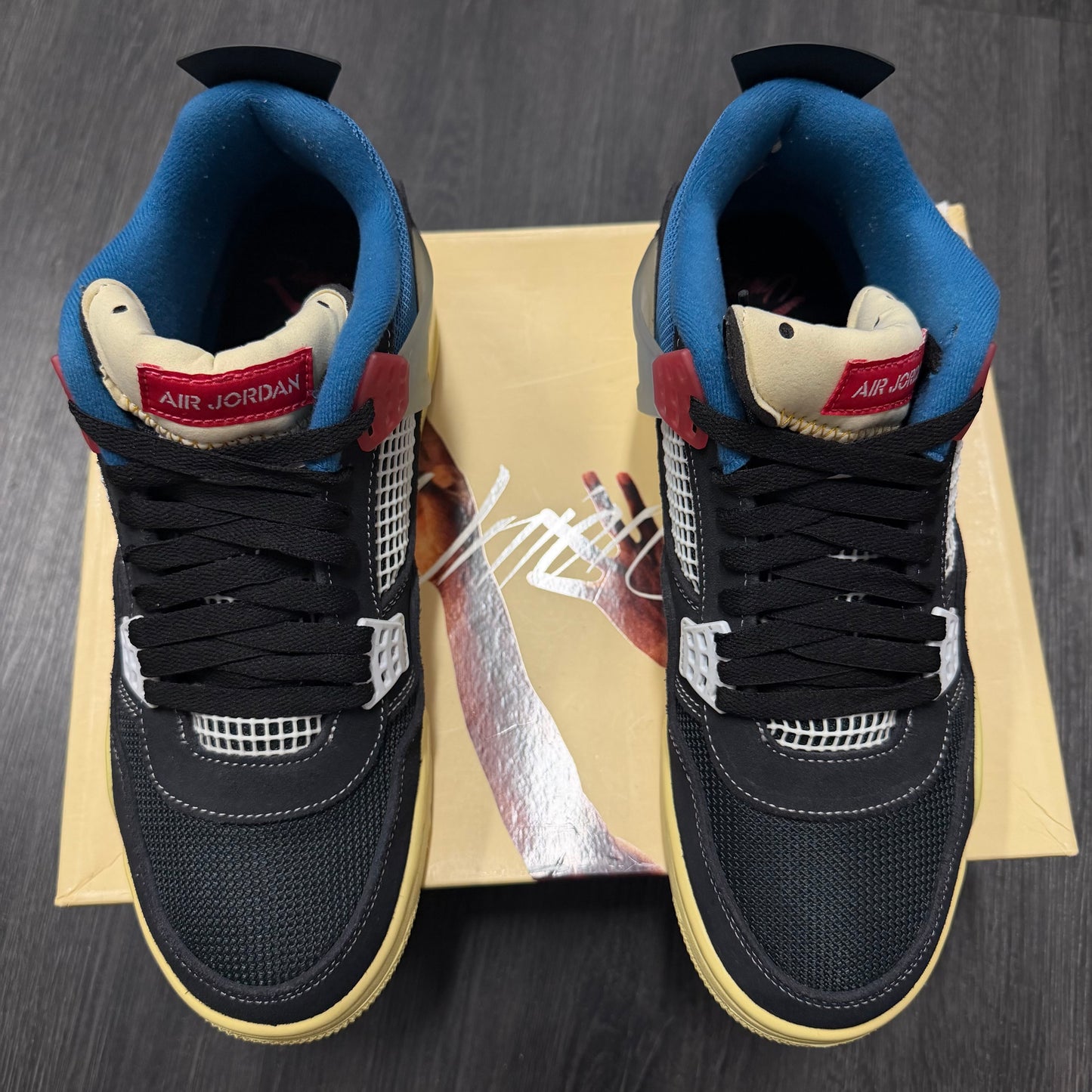 Jordan 4 Retro Union Off Noir U10.5