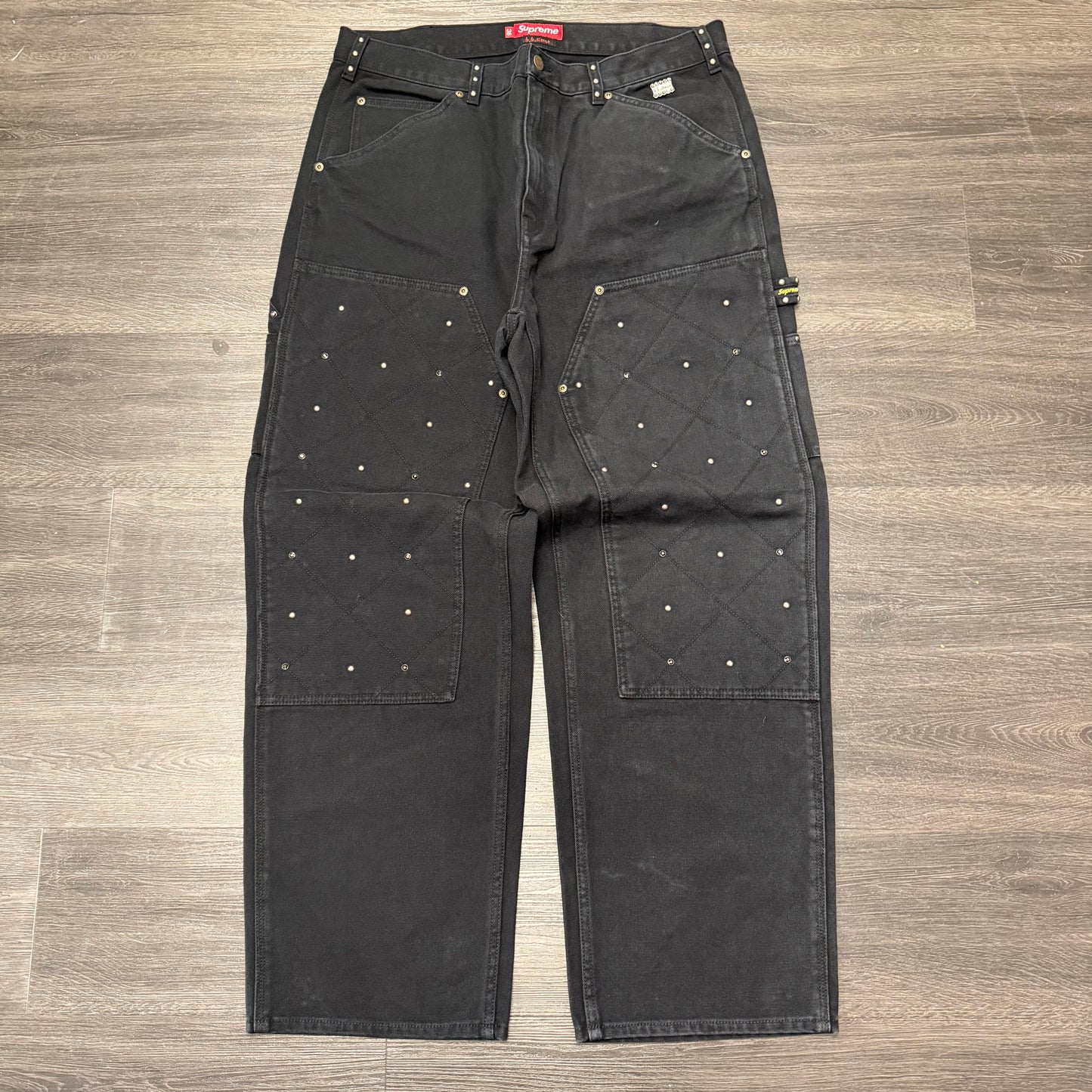 Supreme b.b. Simon Quilted Double Knee Painter Pant Black