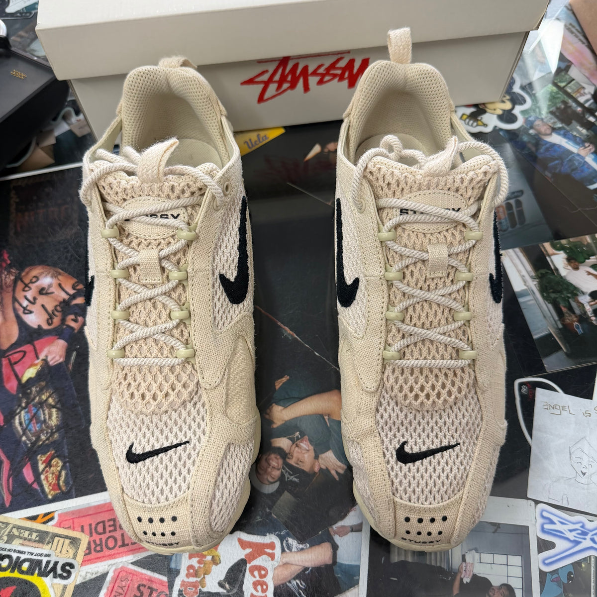 Nike Air Zoom Spiridon Cage 2 Stussy Fossil U10.5