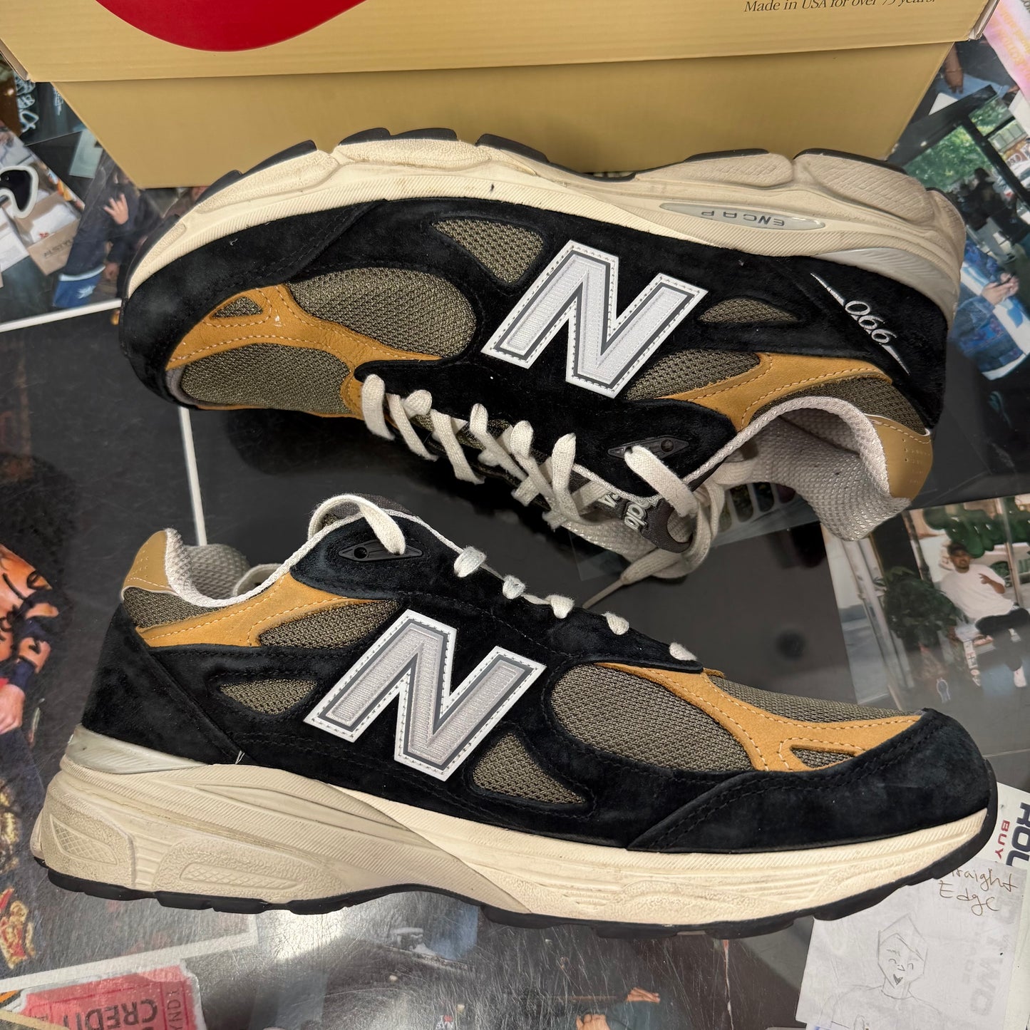 New Balance 990v3 MiUSA Black Tan
