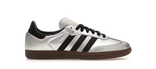 adidas Samba OG Silver Metallic Black Gum (Women's)