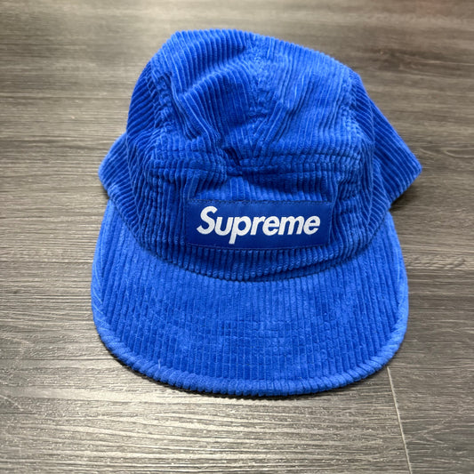 Supreme Blue Cord Camp Hat
