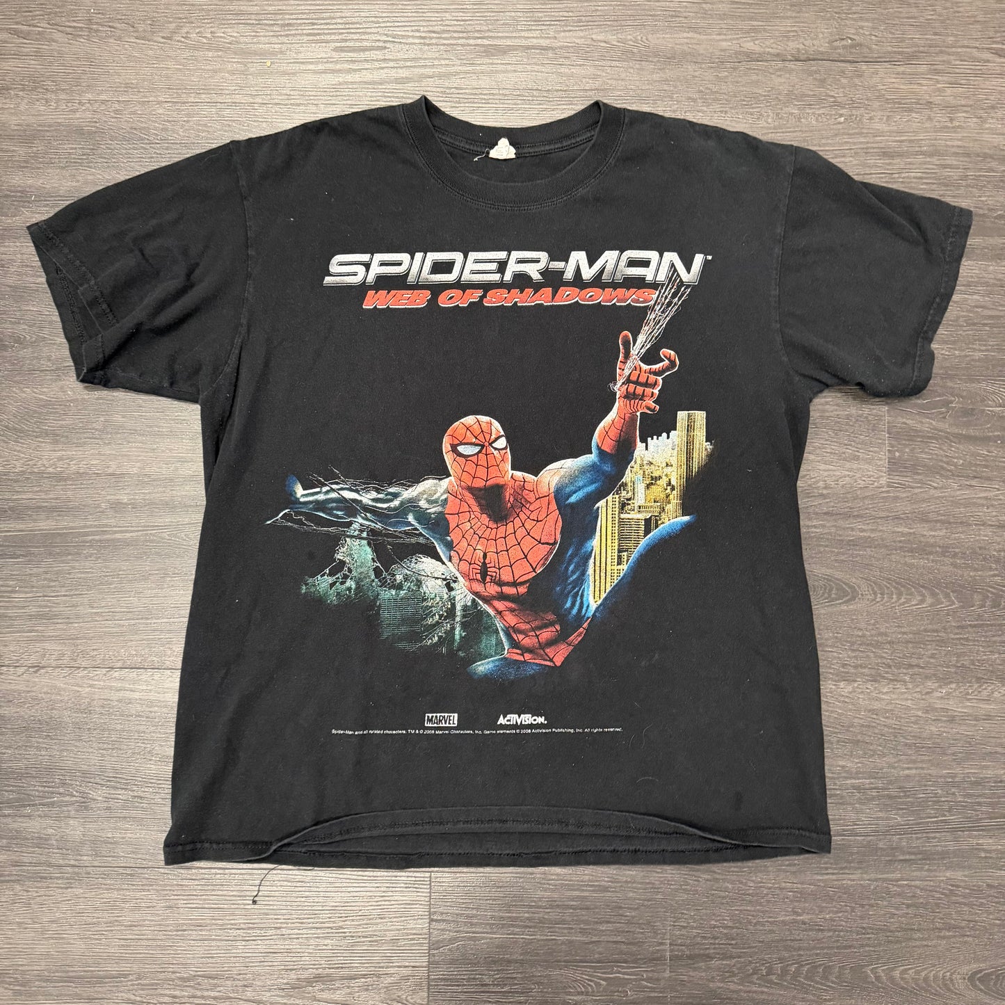 Vintage Supreme Tee Web Shadows