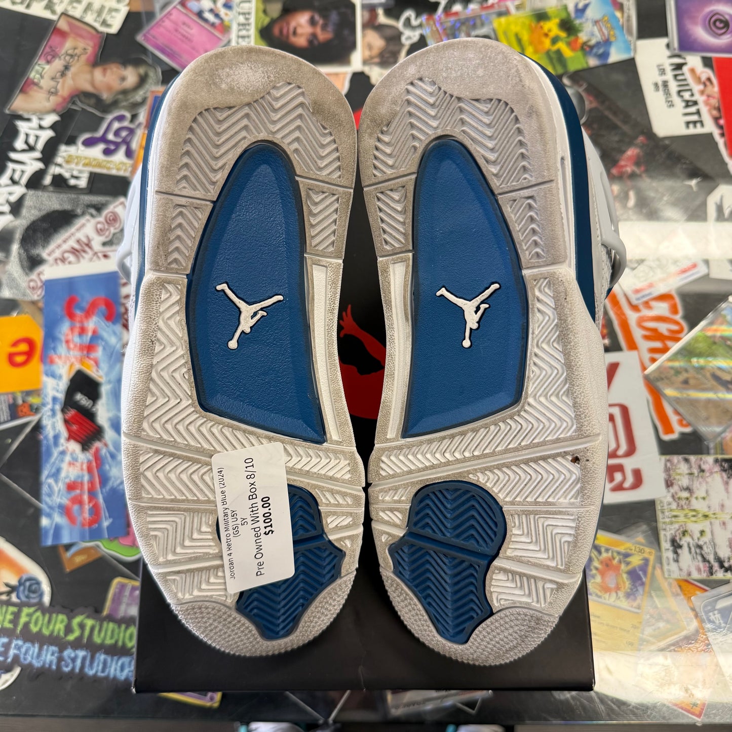 Jordan 4 Retro Military Blue (2024) (GS) U5Y