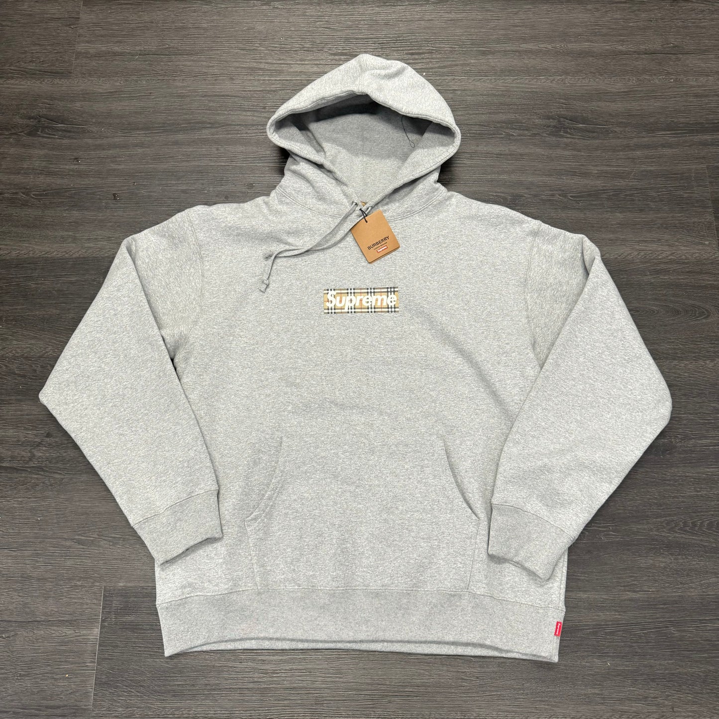 Supreme Burberry Box Logo Hoodie