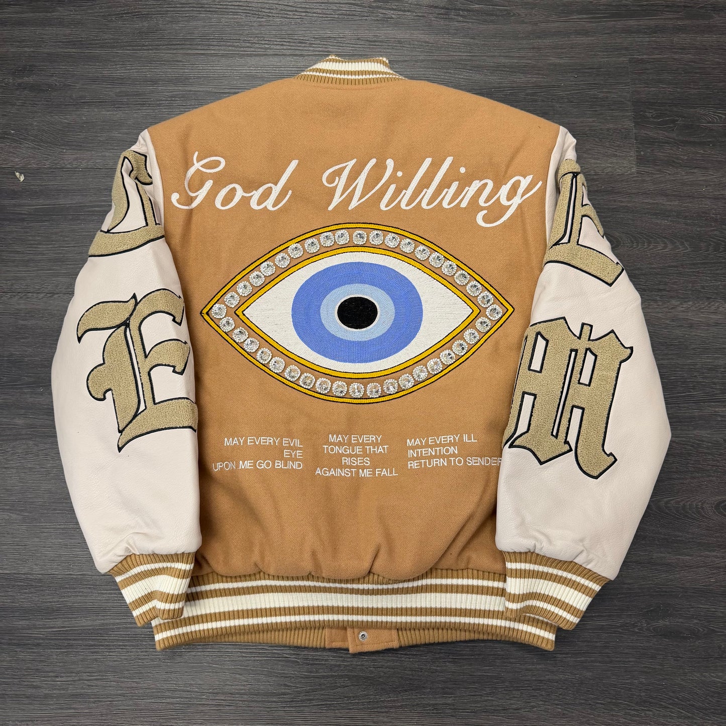 Menace God Willing Varsity Jacket