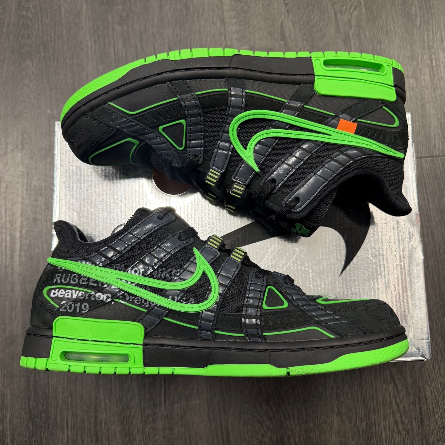 Nike Air Rubber Dunk Off-White Green Strike U9