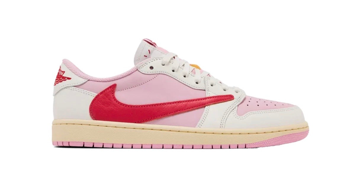 Jordan 1 Retro Low OG SP Travis Scott Sail Tropical Pink