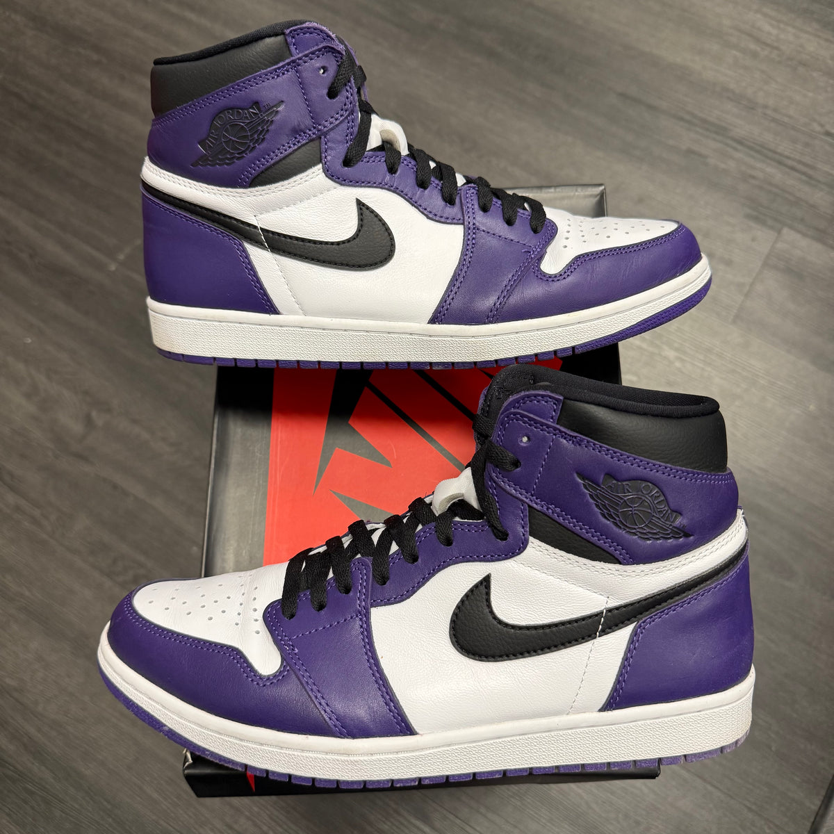 Jordan 1 Retro High Court Purple White U11.5