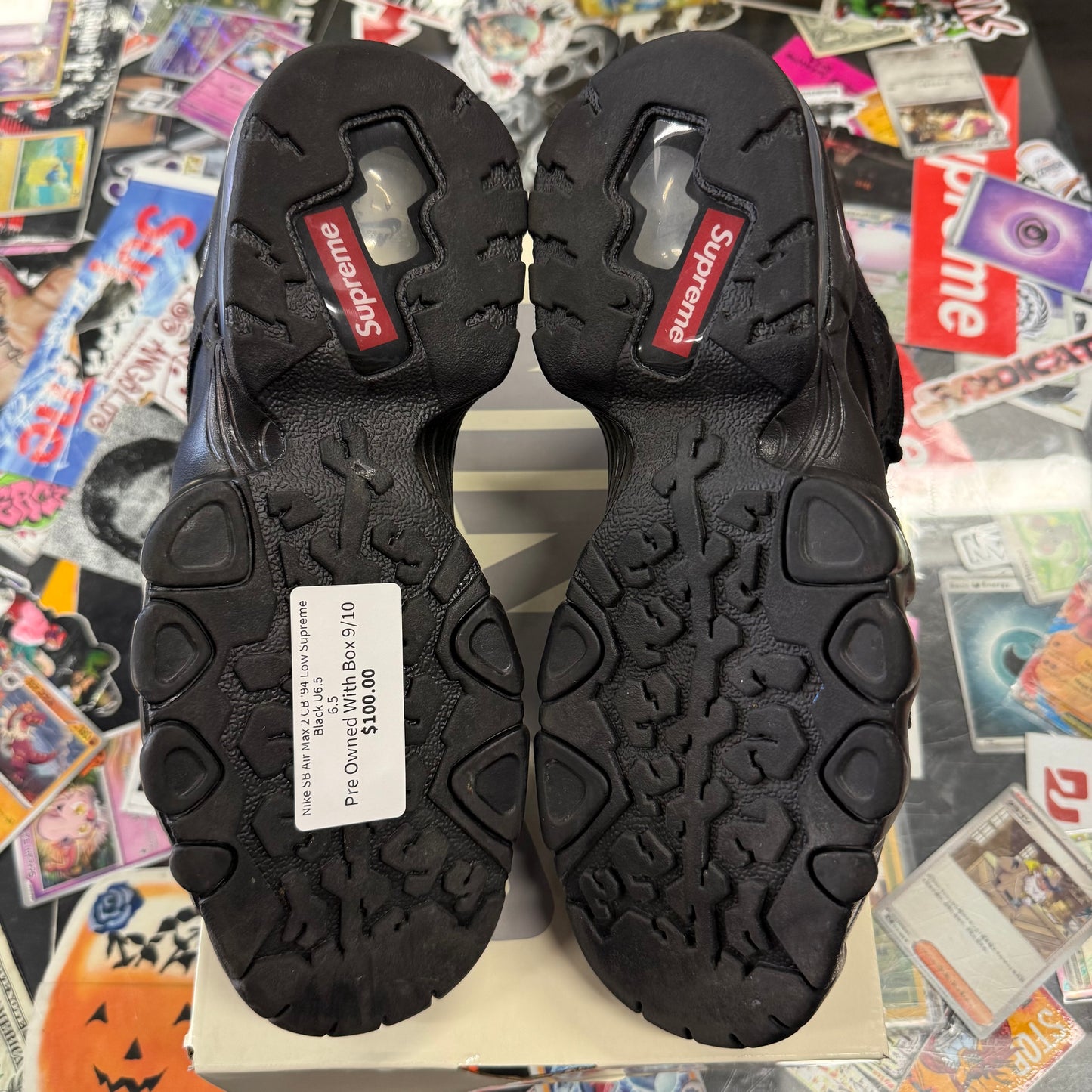Nike SB Air Max 2 CB '94 Low Supreme Black U6.5
