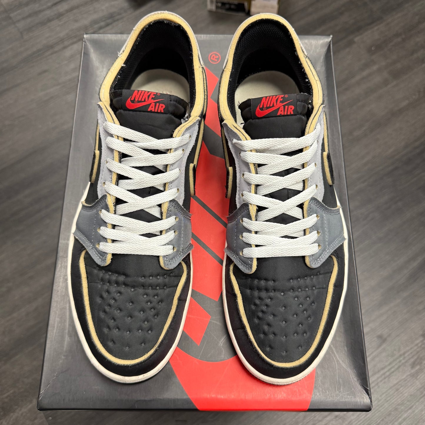 Jordan 1 Retro Low EX Black Smoke Grey U12.5