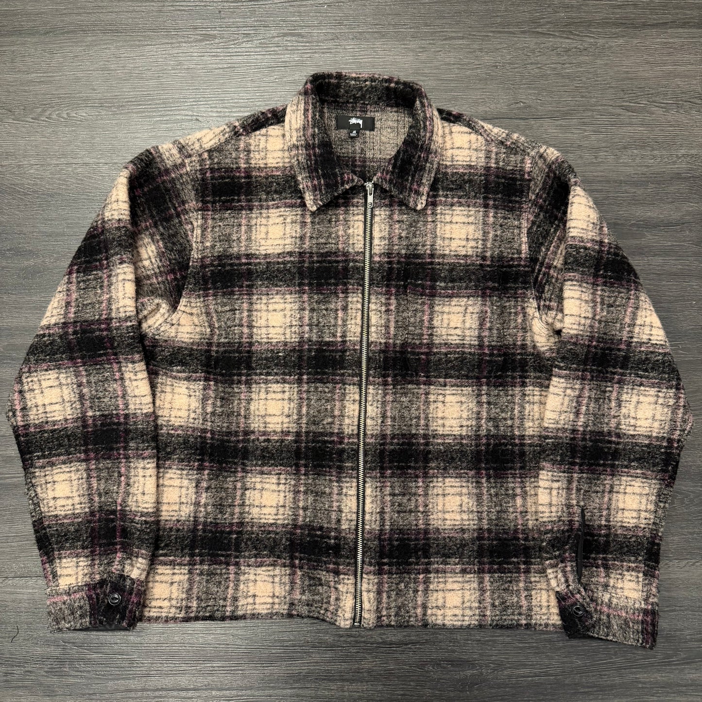 Stussy Flannel Zip Up