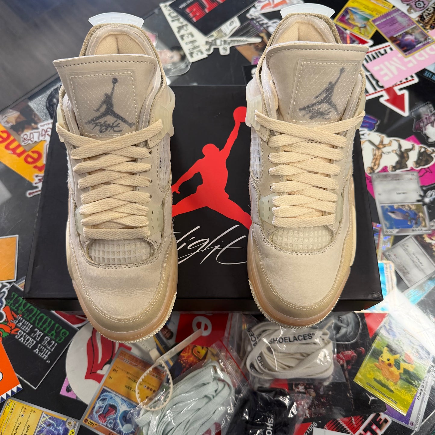 Jordan 4 Retro Off-White Sail (Women's) U6.5W