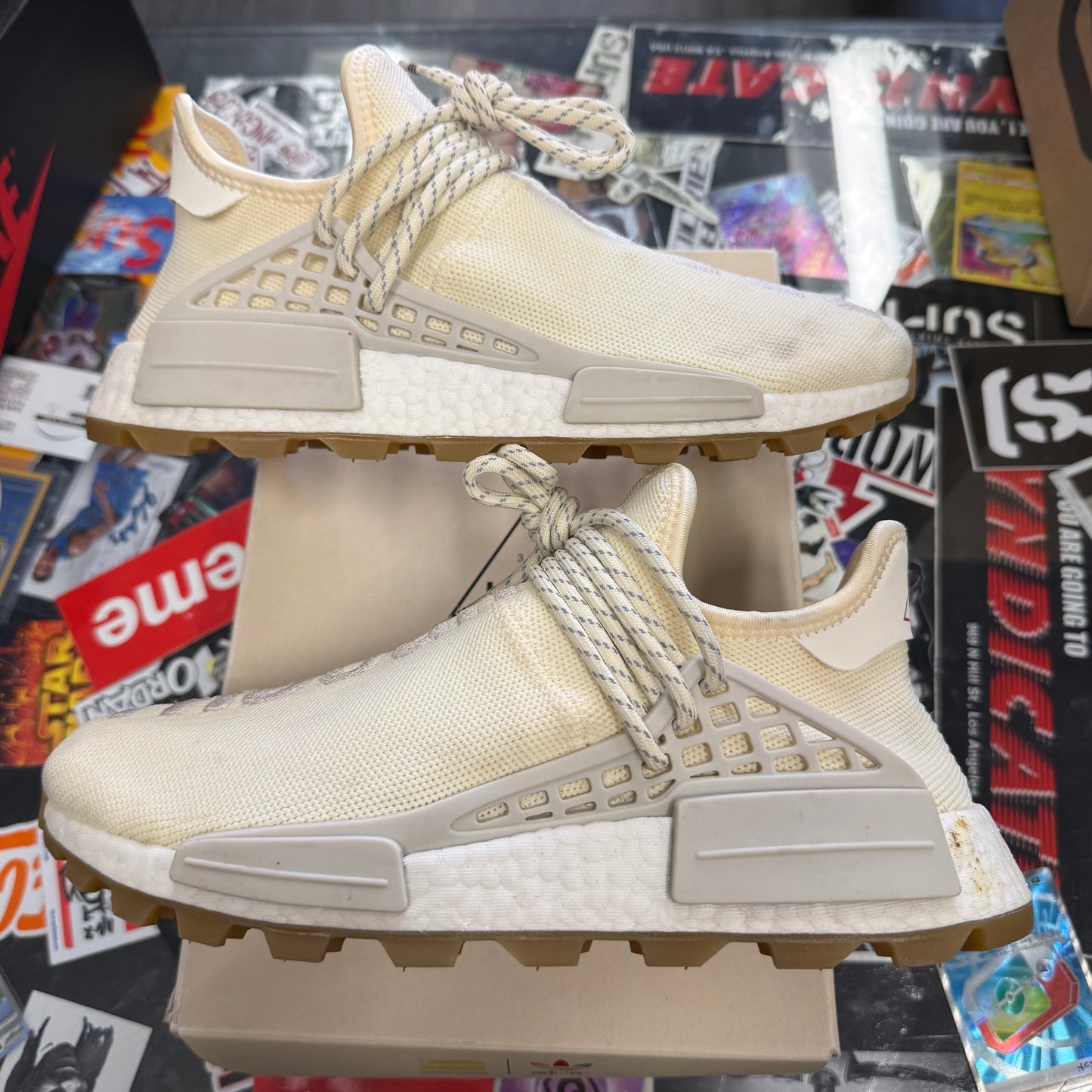 adidas NMD Hu Trail Pharrell Now Is Her Time Cream White