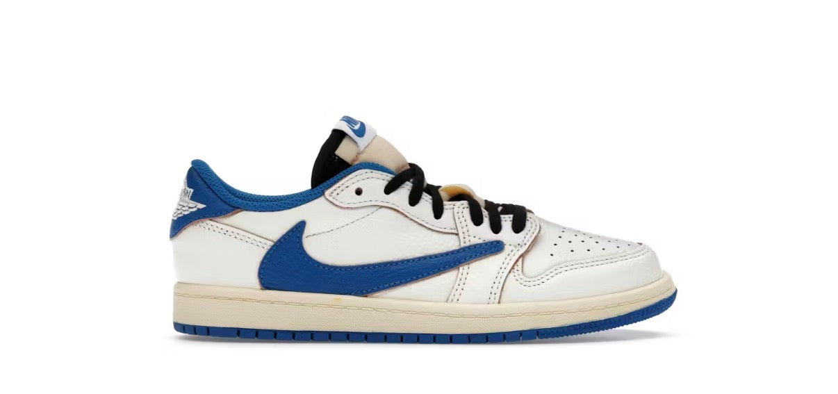 Jordan 1 Retro Low OG SP Fragment x Travis Scott Sail Military Blue (PS)