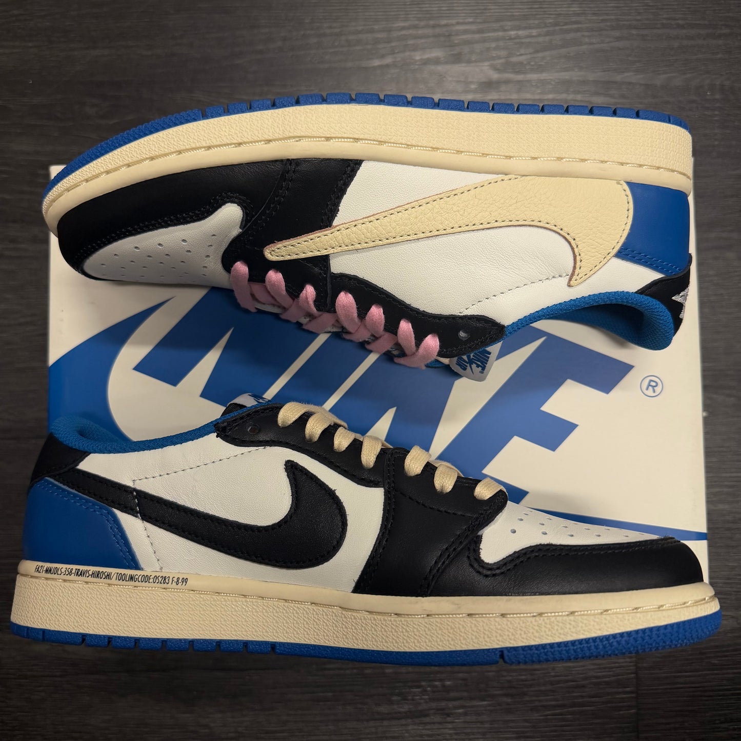 Jordan 1 Retro Low Fragment Travis Scott U6.5