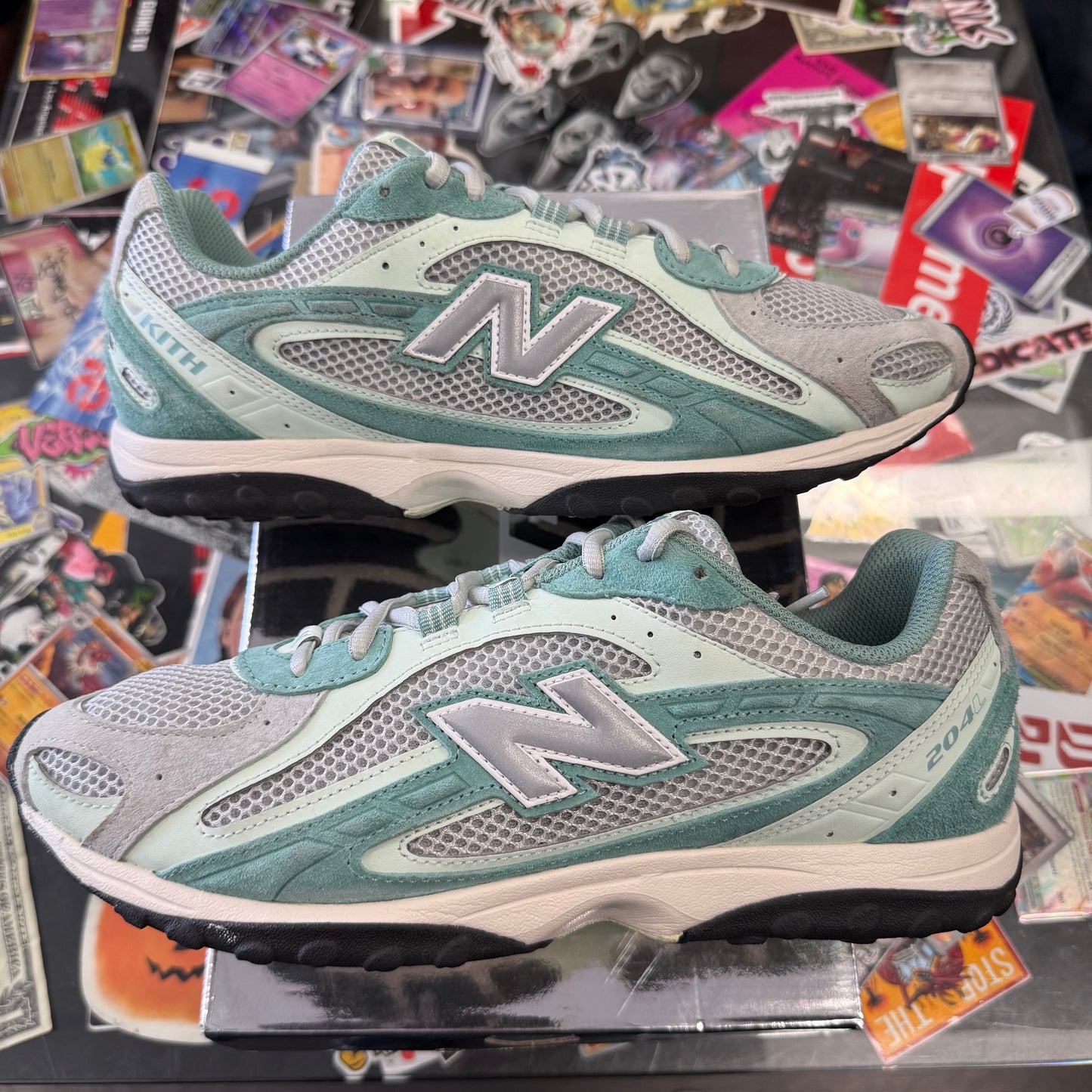 New Balance 204L Kith Green Silver