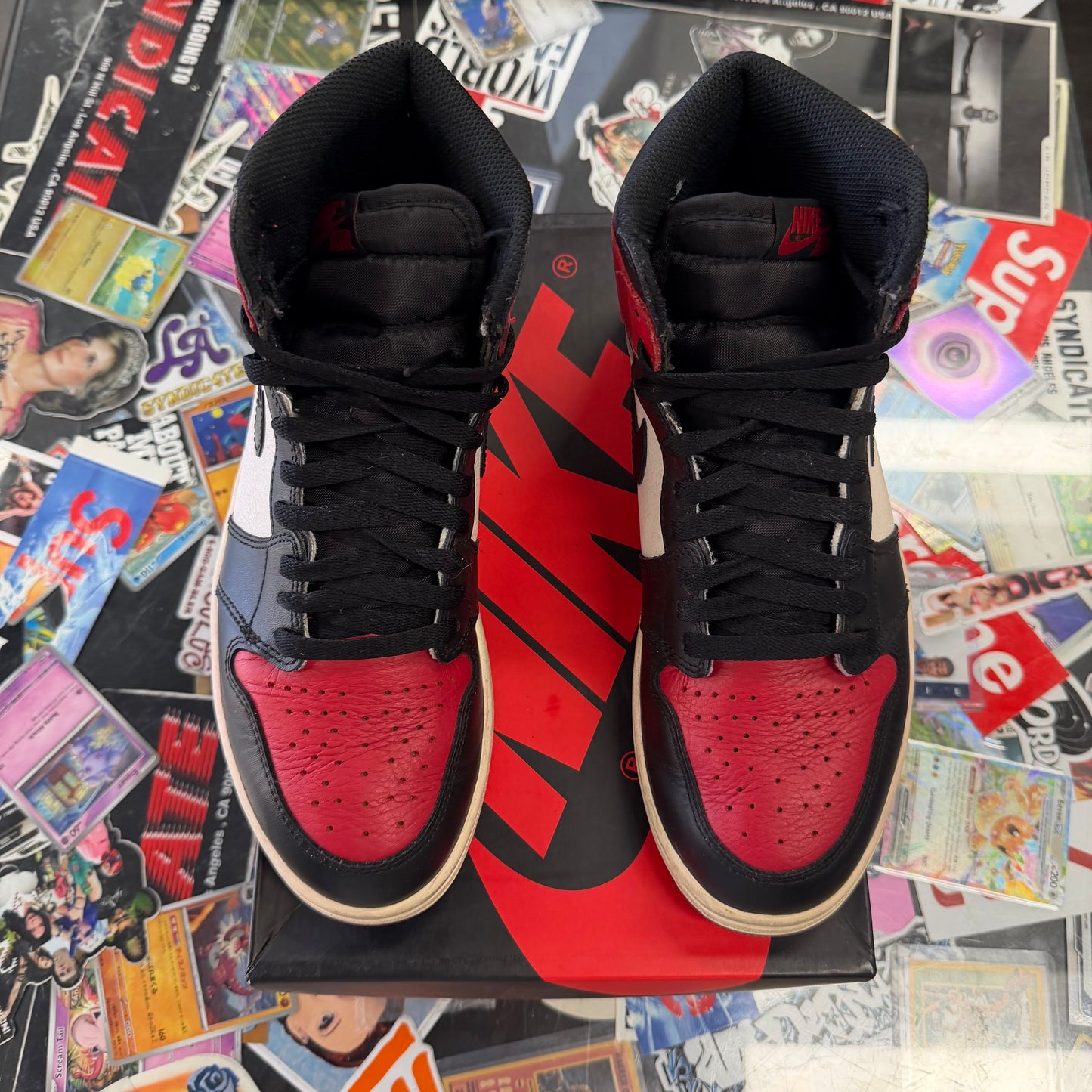 Jordan 1 Retro Bred Toe U8.5