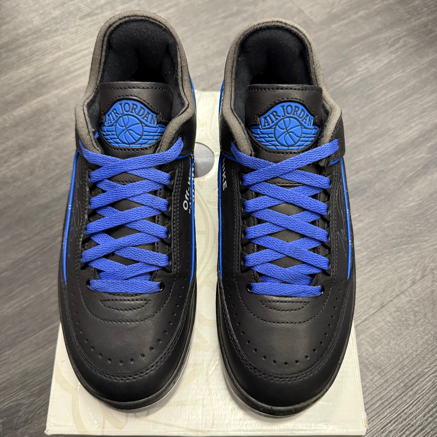 Jordan 2 Retro Low Off White Black Blue U8