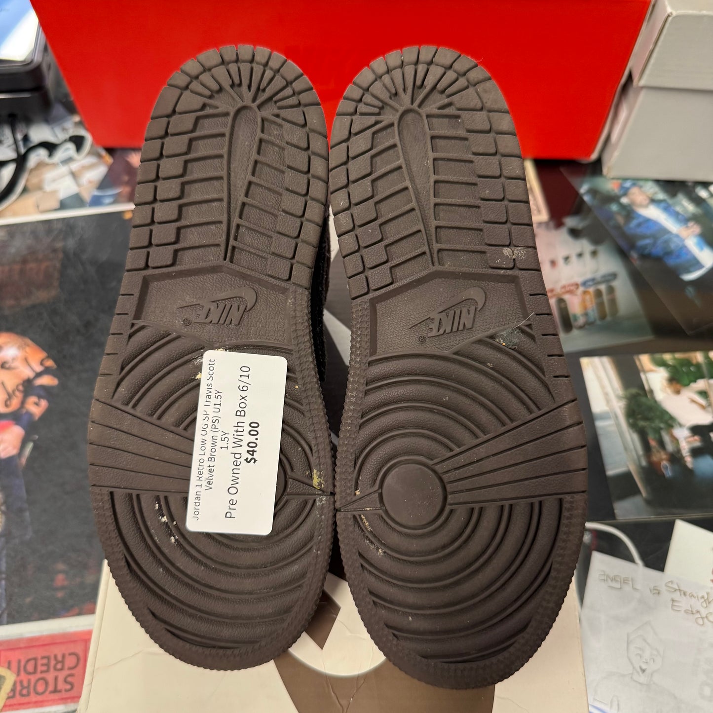 Jordan 1 Retro Low OG SP Travis Scott Velvet Brown (PS) U1.5Y