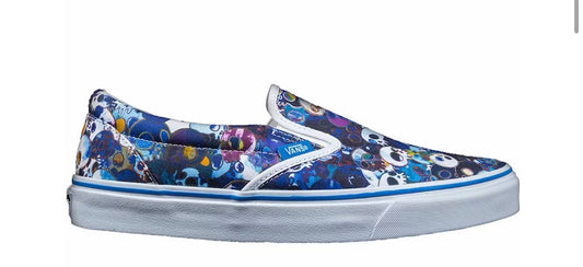Vans Slip On LX Murakami Blue Skulls