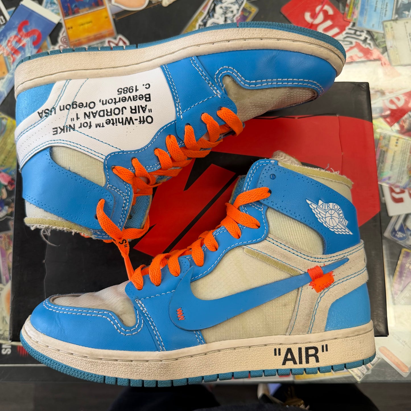 Jordan 1 Retro Off White University Blue U5.5