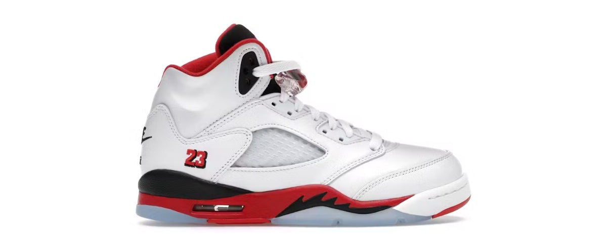 Jordan 5 Retro Fire Red Black Tongue 2025 GS