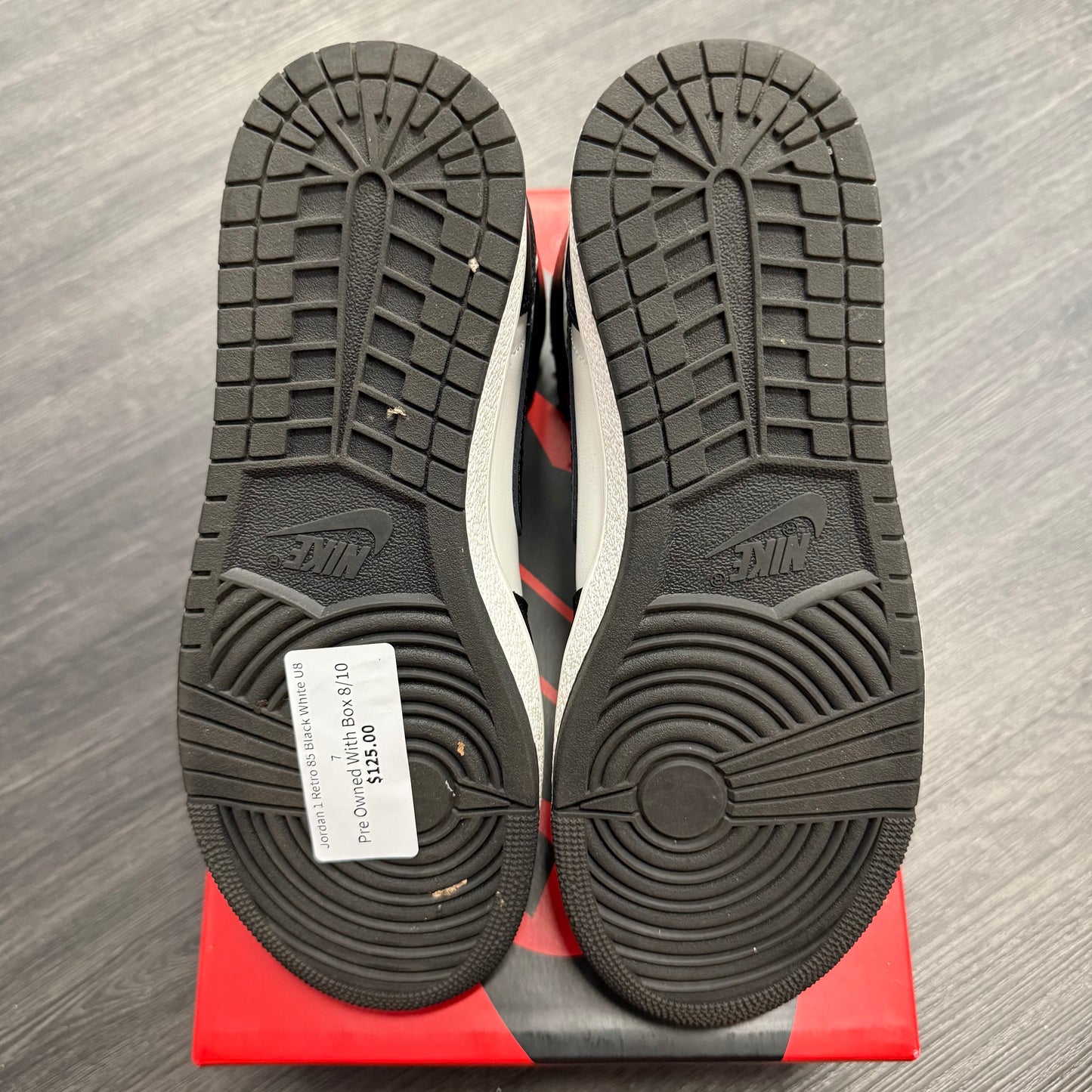 Jordan 1 Retro 85 Black White U”