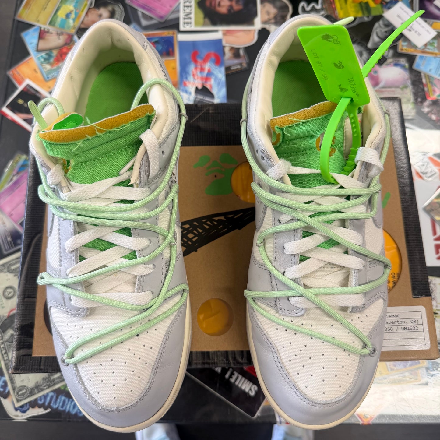 Nike Dunk Low Off White Lot 7 U10.5