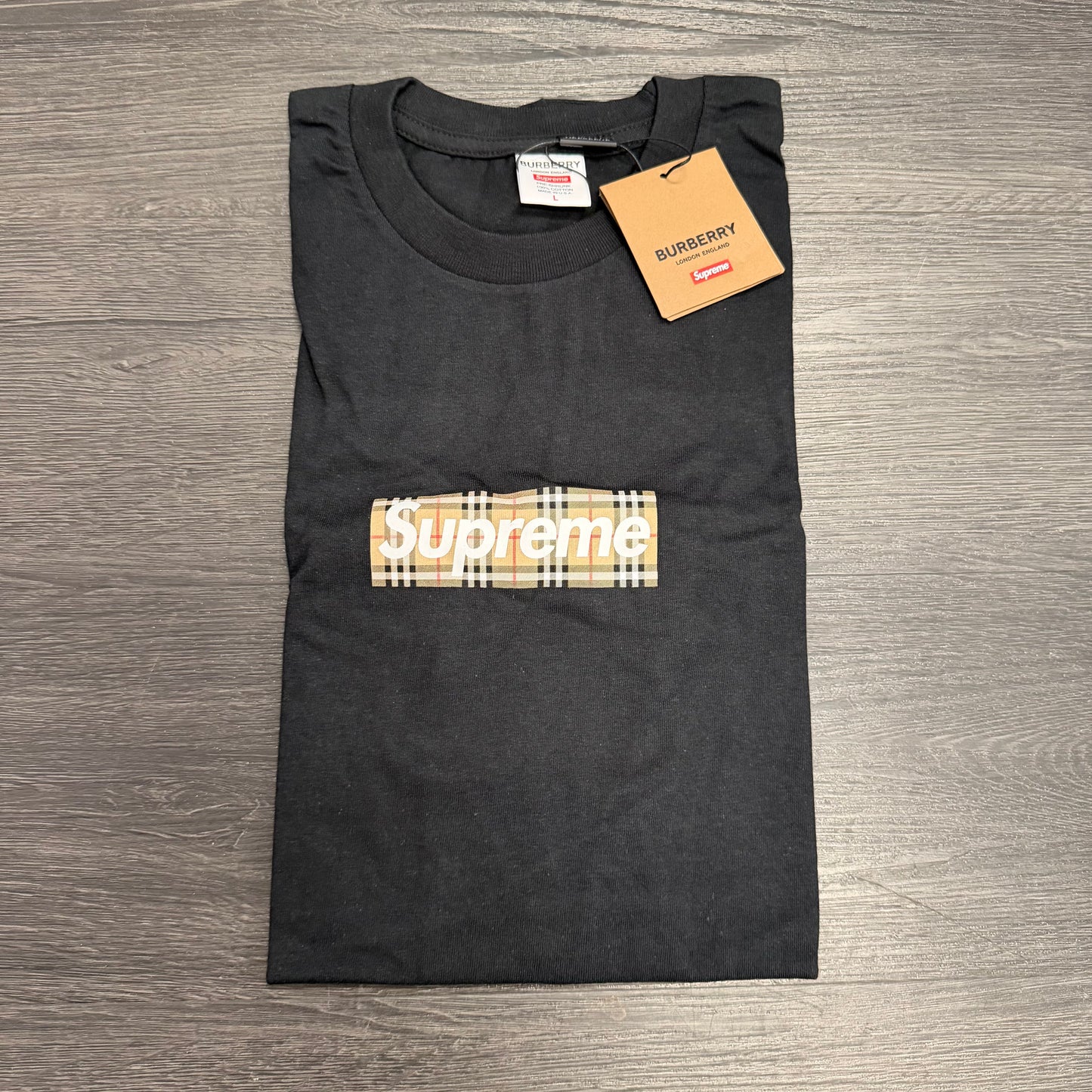 Supreme Burberry Box Logo Tee